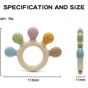 Anneau de Dentition en Silicone Doux – Sans BPA