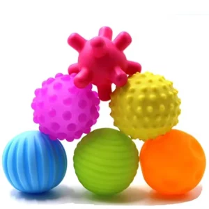 Balles sensorielles Montessori – Jeu d’éveil pour bébé